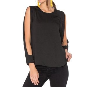 Aijek Parish Slit Shoulder Blouse